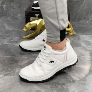 QXshop งานแนะนำพร้อมส่งทั่วไทย รองเท้าผ้าใบผู้ชายลำลอง ทรงสปอร์ต น้ำหนักเบา งานดี พร้อมส่งให้เลือกสีดำและสีขาว ดีไซน์เรียบง่ายดูหรู ตัวรองเท้าแมทช์ง่าย ใครสนใจจิ้มในตะกร้าได้เลย ด่วนๆน้า