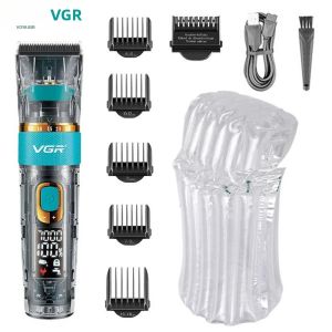VGR | Tông Đơ Cắt Tóc Chuyên Nghiệp VGR Cho Nam Điện Máy Cắt Râu Chống Nước Có Thể Điều Chỉnh 3 Tốc Độ Động Cơ Có Thể Sạc Lại Với 5+ Cài Đặt Độ Dài