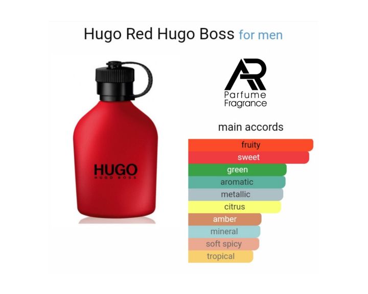 hugo boss deep red for men