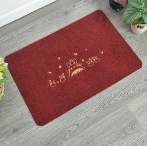 Waterproof Kitchen Bathroom Door Mat Home Entrance Carpet Absorbent Slip Resistant Floor Rug Simple Style Square Polyester