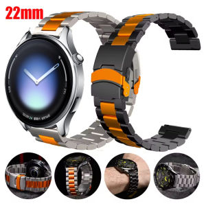 22mm Luxury Stainless Steel Strap For Xiaomi Watch 5/S4 Sport/S3/S2/S1 Pro/Active Metal Bracelet Correa For Xiaomi Watch 2 Pro