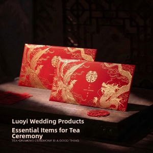 LORiCA | High-end Wedding Red Envelope for Parents Tea Ceremony Large Size