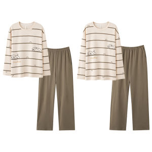 Bộ đồ ngủ đôi nam nữ MiiOW bằng cotton thoải mái và thoáng khí