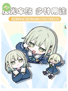 BanG Dream Haruomi Motoya Emoticon Car Stickers Anime Reflective Decals for Vehicle Decoration Stick on Body Stickers