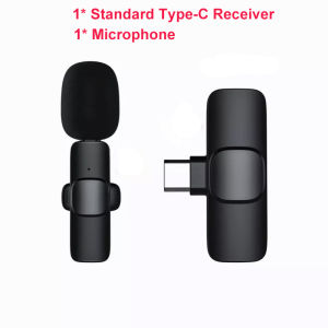 K8 Phone Wireless Microphone Lapel Microphones Chargeable Handheld Lapel Mic Short Video Sound Recording Live Streaming