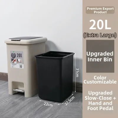 Odor-proof Sealed Aesthetic Diaper & Pet Waste Bin