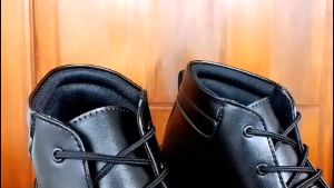 Sepatu Pria Formal PDH Hitam Dop Dinas Harian Kantoran Polisi Satpam Ankle Boot