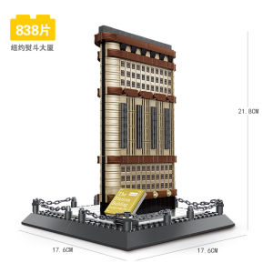 World Landmark Skyline Building Blocks Gift Display Piece Girls Boys Assembly Toy Urban Landscape Architectural Model