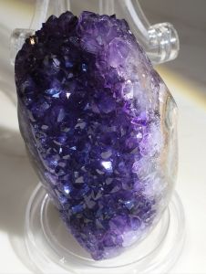 Top AA Grade Uruguay Royal purple Amethyst with both end crystal cluster