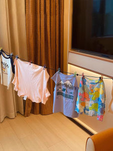Portable Travel Clothesline Hanging Rope Special for Washing And Drying Clothes Ideal for Business Trips And Hotel Stays