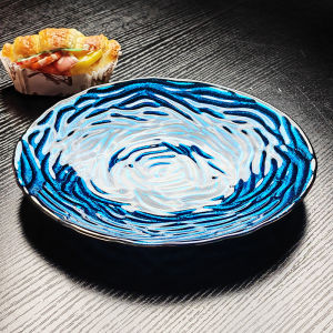 New 2025 Glass Snack Plate KTV Special Elegant Position Fruit Tray Small Fruit Plate High Aesthetic Appeal Premium Feel