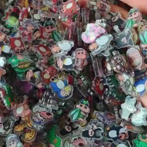Bandai | Bộ 50 Miếng Dán Trang Trí Hình Shin-chan Hoạt Hình Bằng Nhựa Resin Phụ Kiện Cosplay Dễ Thương Chất Liệu Acrylic Phủ Bóng Dùng Dán Điện Thoại & Tủ Lạnh Dành Cho Fan.