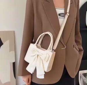 Túi Đeo Chéo Nữ Nhỏ Đính Nơ Nhiều Màu Xinh