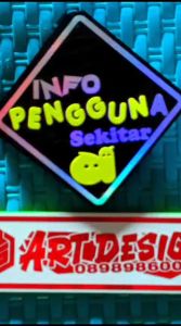 GANTUNGAN KACA AKRILIK VARIASI KACA SIS 12X12 1PCS