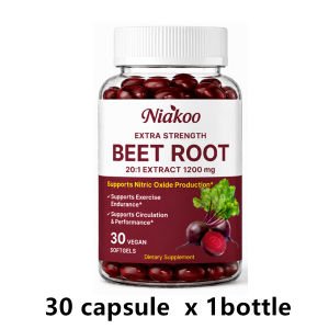Beetroot + Fish Oil Omega-3 EPA DHA for Heart Blood Flow & Circulation Support 40+