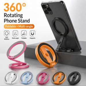 Strong Magnetic Phone Holder for Magsafe Folding Dual-sided Magnet Stand Finger Ring Photography Bracket for iPhone Pro Samsung