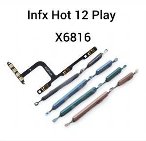 Tombol Luar + Flexible On Off Volum For Infinix Hot 12 Play X6816 Tombol Luar Dalam Fullset