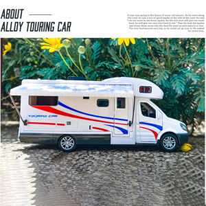 LEO 1:32 Camping RV Metal Diecast Alloy Toy Car Model Trucks For Kids Toys Vehicles Hobbies Collection