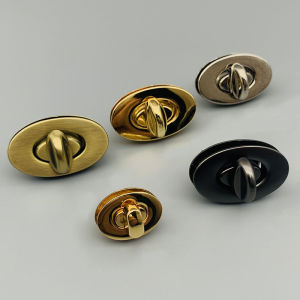 ล็อคกระเป๋าสีทองสำหรับผู้หญิง หัวเข็มขัดโลหะผสม หัวเข็มขัดกระเป๋า หัวเข็มขัดหนังสีทอง อุปกรณ์ตกแต่งกระเป๋า