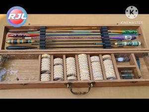 กล่องอุปกรณ์ตกกุ้ง สำหรับบ่อตกกุ้ง งานไม้แท้ ขนาดพิเศษ รุ่น-L7V ขนาดมาตรฐาน 69Cm บันจุ 7 - 8 คัน กล่องใหญ่ จุใจ แน่เก็บอุปกร