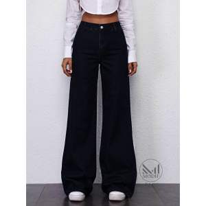palazo jeans pant for women wide leg high waist denim jeans ladies palazzo pants seluar perempuan ready stock/Malaysia