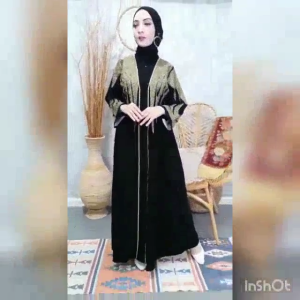 [KL Ready Stock] Abaya Mesir Premium HITAM Egyptian Cloak Jubah Turkey Luxury Black Robe