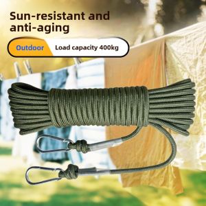 Thickened Outdoor Clothesline Anti-Slip Steel Wire Durable Roof Hanging Rope for Blanket Drying Travel Portable Gear