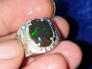 Batu cincin perak kalimaya tea asli banten jarong mewah