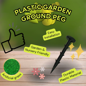 [GT114] - Plastic Garden Ground Peg | Landscape Fabric & Drip Irrigation Fixing Stake