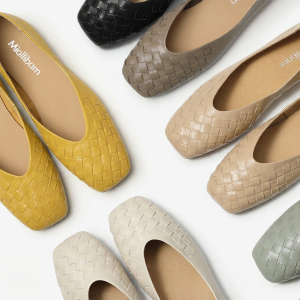 MIOLLIBARN | Braided Low-Cut Grandma Shoes Soft Sole Square Toe