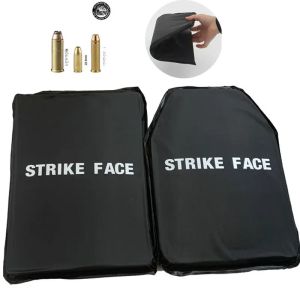 NIJ IIIA 3A ระดับนุ่ม Uhmwpe Bulletproof แผ่น Ballistic เสื้อกั๊กยุทธวิธี Bulletproof กระเป๋าเป้สะพายหลัง Ballistic แผงแผ่น 10x12in