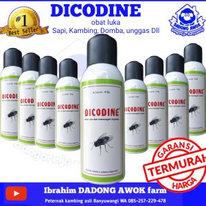 DICODINE 50 ml obat luka hewan bebas lalat - GUSANEX kecil- gusanex spray kecil mini - gusanex sapi