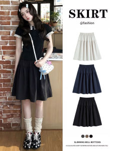 YAYANGREN | Japanese Style Black Pleated A-Line Short Skirt