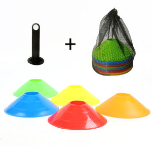 Football Training Equipment 10pcs Cone Set for Kid Pro Disc Cones Agility Exercise Obstacles Avoiding Sport Training Accessories