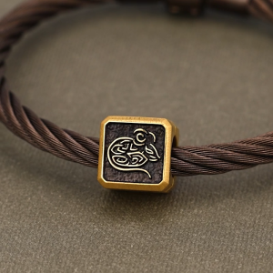 Chow Sang Sang 周生生 999 Gold Charme Chinese Zodiac Rat Charm for Men 96282C (Bracelet Not Included)