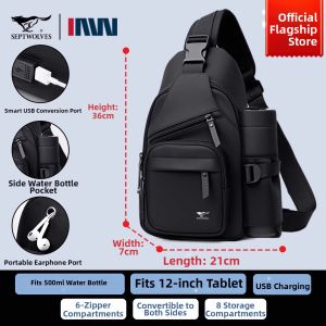 SEPTWOLVES | Light Portable Commuter Casual Crossbody Bag
