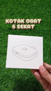 Kotak Tempat Obat Vitamin Harian 6 Sekat dengan Tutup Transparan