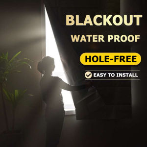 100% Blackout Curtain For Window Velcro Curtain Kurtina Anti-Uv Heat Insulation Sound Insulation Waterproof Shower Curtain