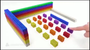 【SG Seller】216PCS Magnetic Ball Color Magic Cube Splicing Toy 5MM Bucky Ball Decompress Toy Magnetic Beads Kid Toys