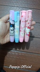 Penghapus Mekanik Depressible ER-1281 Sanrio Cinnamoroll Kuromi Hello Kitty: Penghapus Bentuk Lipstik Hapusan Eraser Lipstik Cinamorol