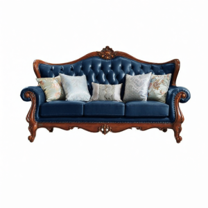 Full Grain Leather Small Space Living Room Sofa