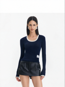 CALLED BACK | Elegant Slim Color-blocked Knitwear