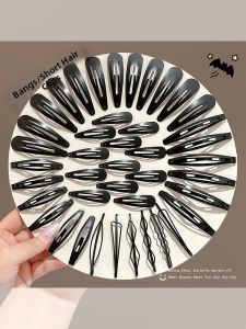 NING ZHOU | Forehead and Nape Hair Tidy Black Hair Clip