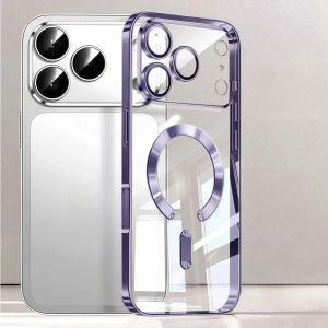 Ốp Điện Thoại Mạ Từ Tính Cao Cấp Cho iPhone 18/17/16/15/14/13 Pro Max Vỏ Trong Suốt Tương Thích Với iPhone 17 Air