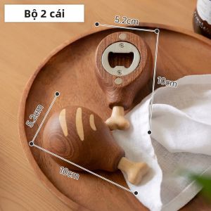 ZHUSHANXIA | Mở Nắp Chai Gỗ Đa Năng