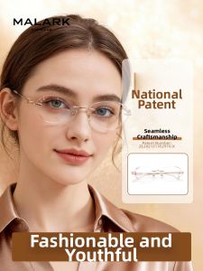 MALARK | Rimless Edge-cut Anti-Blue Light Fatigue-resistance Reading Glasses