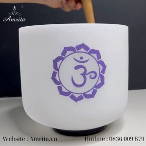 [Hàng sẵn] Chuông Ngọc Thạch Anh 6inch note B - chuông pha lê - Crystal Singing Bowl - Sound Healing - Amrita