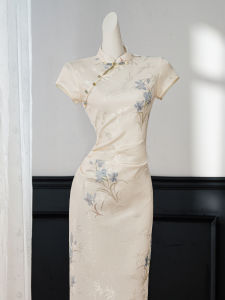 Premium Traditional Chinese Style Qipao Slim Fit Summer