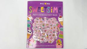 Sweets For Me Puffy Stickers Activity Book with Word Search Mazes & Fun Activities For Kids