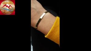 4.5mm Mia Bella Flexible Flat Herringbone Link Chain Bracelet 18K Gold Over Solid .925 Sterling Silver for Women Men Made in Italy